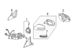 Diagram for Mercedes-Benz SL550 Car Mirror - 230-810-14-76