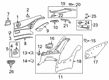 Diagram for Mercedes-Benz S560 Emblem - 217-695-04-57-7H52