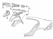 Diagram for Mercedes-Benz CLS450 Wheelhouse - 257-630-74-00