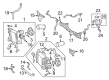 Diagram for Mercedes-Benz SL63 AMG S E Performance Coolant Pipe - 177-203-49-00