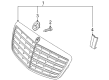 Diagram for Mercedes-Benz S350 Grille - 221-880-04-83-9040