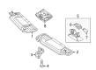 Diagram for Mercedes-Benz SLK250 Sun Visor - 172-810-23-00-9051