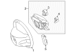 Diagram for Mercedes-Benz SL550 Steering Wheel - 230-460-97-03-8L00