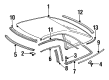 Diagram for Mercedes-Benz SL320 Weather Strip - 129-790-00-98