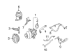 Diagram for Mercedes-Benz Power Steering Pump Pulley - 000-466-24-15