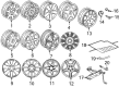 Diagram for Mercedes-Benz E500 Spare Wheel - 219-400-00-02-64