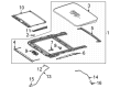 Diagram for Mercedes-Benz C300 Sunroof Motor - 206-900-24-16