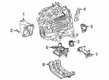 Diagram for Mercedes-Benz CLS450 Engine Mount - 257-240-01-00
