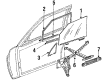 Diagram for Mercedes-Benz 380SE Window Regulator - 126-720-06-46