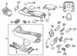 Diagram for Mercedes-Benz S560e Center Console Base - 222-680-99-06-9J54