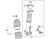Diagram for Mercedes-Benz GLE450e Shock Absorber - 167-320-90-00