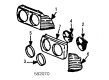 Diagram for Mercedes-Benz 300TD Headlight - 123-820-94-61