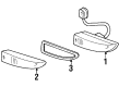 Diagram for Mercedes-Benz 380SL Side Marker Light - 107-820-01-20