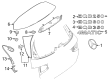 Diagram for Mercedes-Benz EQE 500 SUV Emblem - 099-810-85-00-9922