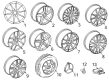 Diagram for Mercedes-Benz Wheel Stud - 005-990-25-00