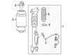 Diagram for Mercedes-Benz GLE63 AMG Shock and Strut Boot - 166-326-04-98