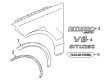 Diagram for Mercedes-Benz S560e Emblem - 000-817-86-01