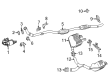 Diagram for Mercedes-Benz CLE300 Exhaust Pipe - 206-490-20-01