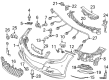 Diagram for Mercedes-Benz C250 Bumper Cover - 204-880-80-47-64-9999
