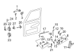 Diagram for Mercedes-Benz Rear Door Striker - 463-723-07-03