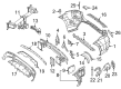 Diagram for Mercedes-Benz GLE400 Bumper Cover - 166-885-94-25