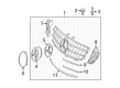Diagram for Mercedes-Benz GL320 Emblem - 251-888-00-86