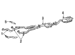 Diagram for Mercedes-Benz 600SEC Exhaust Pipe - 140-490-08-15