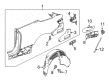 Diagram for Mercedes-Benz E53 AMG Fuel Door - 238-757-00-00