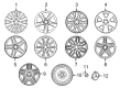 Diagram for Mercedes-Benz GLE400 Alloy Wheels - 166-401-20-02-7X21
