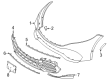 Diagram for Mercedes-Benz EQS 450+ Bumper - 297-885-04-04-9999