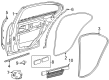 Diagram for Mercedes-Benz E450 Weather Strip - 214-690-26-00
