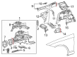 Diagram for Mercedes-Benz CLS53 AMG Battery Tray - 205-620-13-02