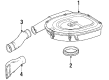 Diagram for Mercedes-Benz 420SEL Air Duct - 117-094-03-82