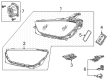Diagram for Mercedes-Benz GLE53 AMG SUV Daytime Running Lights - 167-906-88-04