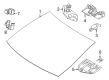 Diagram for Mercedes-Benz CLE300 Windshield - 236-670-23-00