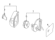 Diagram for Mercedes-Benz E55 AMG Car Mirror - 210-810-07-76