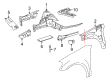 Diagram for Mercedes-Benz GL320 Wheelhouse - 164-620-07-61