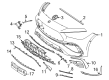 Diagram for Mercedes-Benz CLE53 AMG Bumper - 236-885-70-02-9999