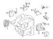 Diagram for Mercedes-Benz GL350 Engine Mount - 642-224-09-43