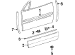 Diagram for Mercedes-Benz SL500 Door Moldings - 129-690-01-80