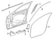 Diagram for Mercedes-Benz C300 Door Moldings - 205-690-72-07