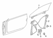 Diagram for Mercedes-Benz S63 AMG Window Regulator - 217-720-04-46