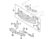 Diagram for Mercedes-Benz 600SEC Radiator Support - 140-620-25-86