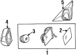 Diagram for Mercedes-Benz SL600 Car Mirror - 210-810-28-16