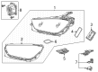 Diagram for Mercedes-Benz GLE53 AMG SUV Daytime Running Lights - 167-906-94-04