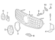 Diagram for Mercedes-Benz GLC63 AMG Grille - 253-888-75-00