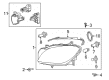 Diagram for Mercedes-Benz GLE400 Headlight - 166-820-21-59