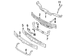 Diagram for Mercedes-Benz 400E Radiator Support - 124-620-23-16