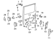 Diagram for Mercedes-Benz G500 Rear Passenger Door Handle Latch - 463-730-09-35