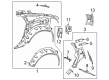 Diagram for Mercedes-Benz EQS 450+ Wheelhouse - 297-630-31-00